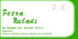 petra muladi business card